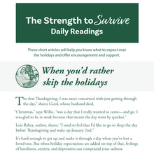 Load image into Gallery viewer, GriefShare Survival Guide: Navigating the Holidays After Loss (Expanded Version)